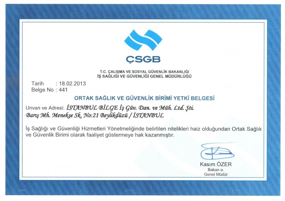 Bilge iş güvenliği